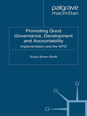 cover image of Promoting Good Governance, Development and Accountability